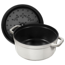 STAUB | LA COCOTTE - Cocotte - Ø 220mm - Żeliwo - Biała trufla