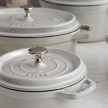 STAUB | LA COCOTTE - Cocotte - Ø 180mm - Żeliwo - Biała trufla - Prime Gastro