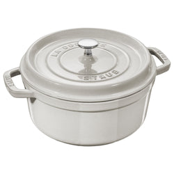 STAUB | LA COCOTTE - Cocotte - Ø 240mm - Żeliwo - Biała trufla