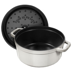 STAUB | LA COCOTTE - Cocotte - Ø 240mm - Żeliwo - Biała trufla