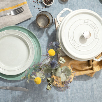 STAUB | LA COCOTTE - Cocotte - Ø 200mm - Żeliwo - Biała trufla - Prime Gastro