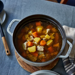 STAUB | LA COCOTTE - Cocotte - Ø 240mm - Żeliwo - Biała trufla