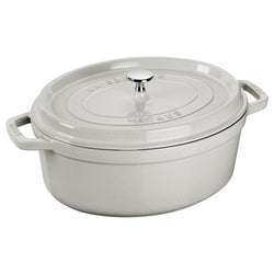 STAUB | LA COCOTTE - Cocotte - owalna - 370mm - Żeliwo - Biała trufla
