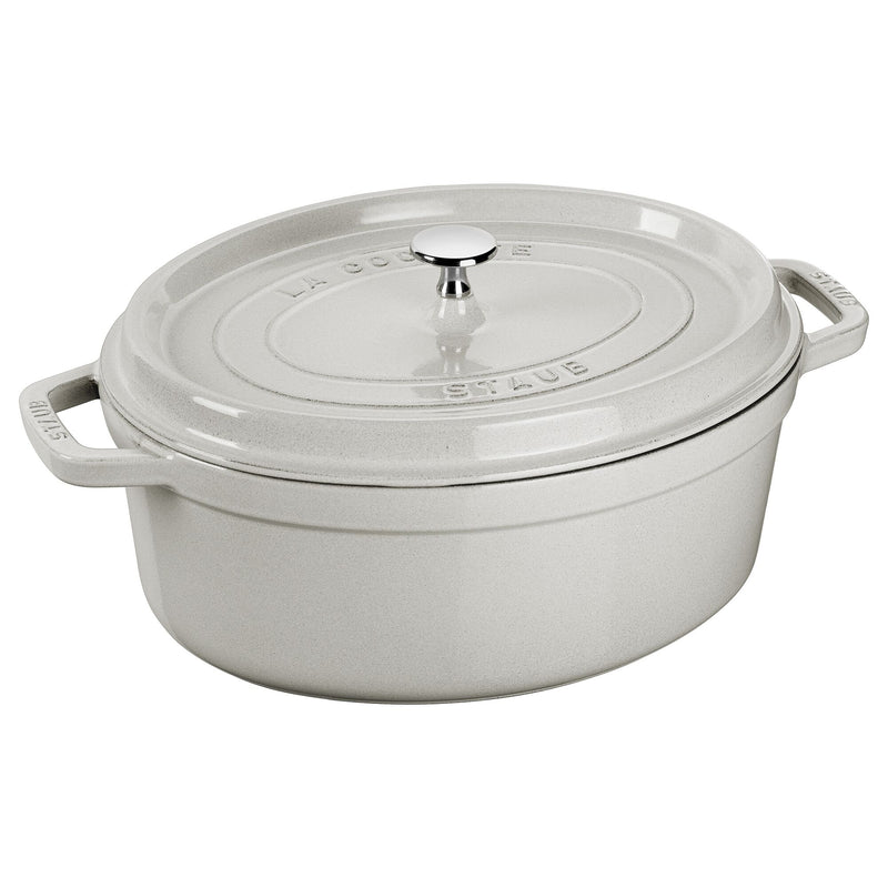 STAUB | LA COCOTTE - Cocotte - owalna - 330mm - żeliwo - biała trufla