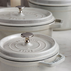 STAUB | LA COCOTTE - Cocotte - owalna - 290mm - Żeliwo - Biała trufla