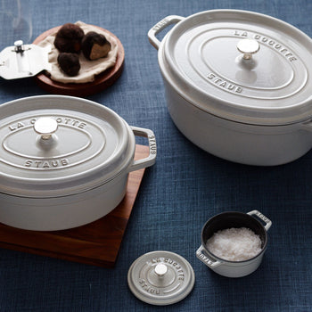 STAUB | LA COCOTTE - Cocotte - owalna - 310mm - Żeliwo - Biała trufla - Prime Gastro