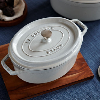 STAUB | LA COCOTTE - Cocotte - owalna - 270mm - Żeliwo - Biała trufla - Prime Gastro