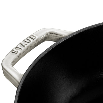 STAUB | BRAISERS - Brytfanna z Chistera Drop-Structure - Ø 240mm - Żeliwna - Biała trufla - Prime Gastro