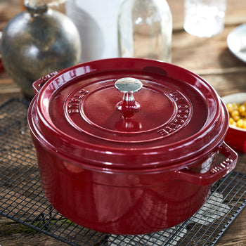 STAUB | LA COCOTTE - Cocotte - Ø 260mm - Żeliwo - Bordowy - Prime Gastro