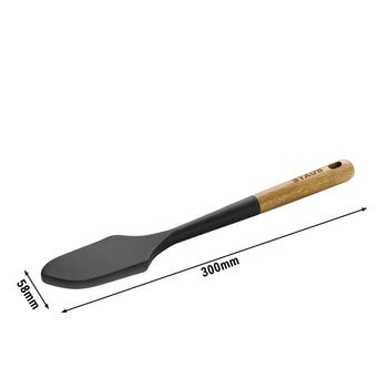 STAUB | Skrobak do ciasta - 300 mm - silikonowy - czarny - Prime Gastro