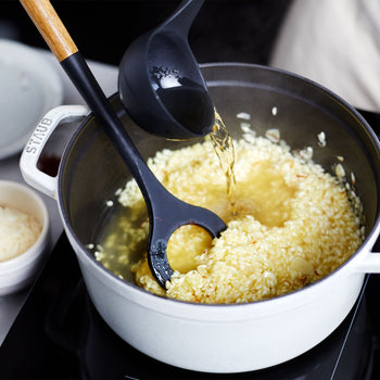 STAUB | Łyżka do risotto - 310 mm - silikonowa - czarna - Prime Gastro