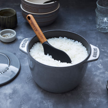 STAUB | Łyżka do ryżu - 220 mm - silikonowa - czarna - Prime Gastro