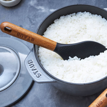 STAUB | Łyżka do ryżu - 220 mm - silikonowa - czarna - Prime Gastro