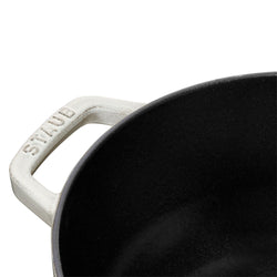 STAUB | LA COCOTTE - La Marmite - Ø 240mm - Żeliwo - Biała trufla