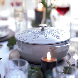 STAUB | LA COCOTTE - La Marmite - Ø 240mm - Żeliwo - Biała trufla