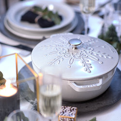 STAUB | LA COCOTTE - La Marmite - Ø 240mm - Żeliwo - Biała trufla