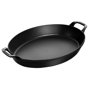 STAUB | SPECIALITIES - Forma do zapiekania - owalna - 370mm - żeliwna - czarna - Prime Gastro