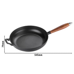 STAUB | PATELNIA - Patelnia do smażenia - Ø 280mm - Żeliwo - Czarny