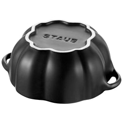 STAUB | CERAMIQUE - Zestaw Cocotte - 4 - częściowy - Kształt dyni - Ø 150 mm - Ceramiczne - Czarne