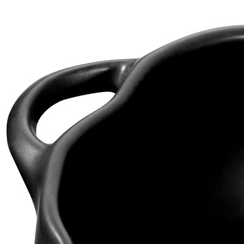 STAUB | CERAMIQUE - Zestaw Cocotte- 4-częściowy - Kształt dyni - Ø 150 mm - Ceramiczne - Czarne - Prime Gastro