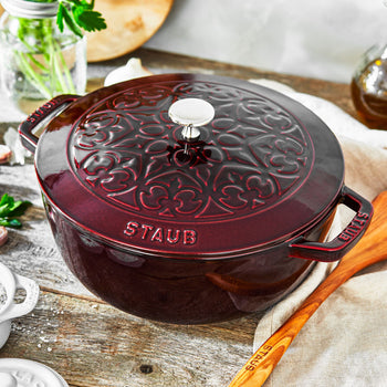STAUB | LA COCOTTE - Lilia La Marmite - Ø 240mm - Żeliwo - Grenadynowa czerwień - Prime Gastro