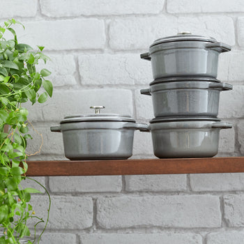 STAUB | LA COCOTTE - Cocotte - Ø 140mm - Żeliwo - Grafitowy szary - Prime Gastro
