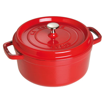 STAUB | LA COCOTTE - Cocotte - Ø 220mm - Żeliwo - Wiśniowa czerwona - Prime Gastro
