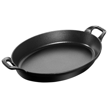 STAUB | SPECIALITIES - Forma do zapiekania - owalna - 320mm - żeliwna - czarna - Prime Gastro