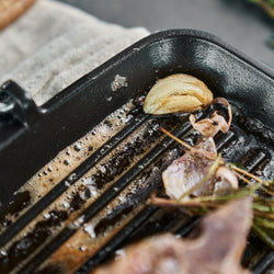 STAUB | PATELNIE GRILLOWE - Patelnia grillowa - 240x240mm - Żeliwo - Czarny