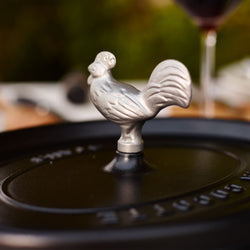 STAUB | Uchwyt do pokrywy - Kogut - Stal nierdzewna