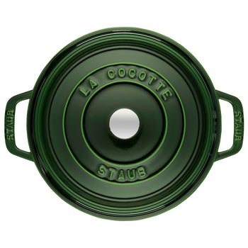 STAUB | LA COCOTTE - Cocotte - Ø 220mm - Żeliwo - Bazyliowa zieleń - Prime Gastro