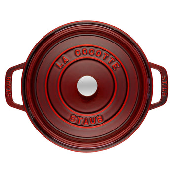 STAUB | LA COCOTTE - Cocotte - Ø 260mm - Żeliwo - Grenadynowa czerwona - Prime Gastro