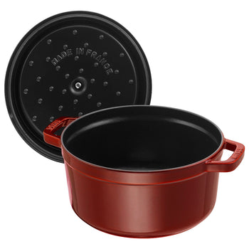 STAUB | LA COCOTTE - Cocotte - Ø 260mm - Żeliwo - Grenadynowa czerwona - Prime Gastro