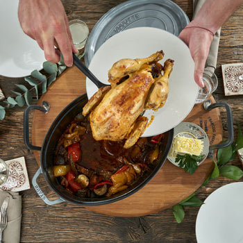 STAUB | LA COCOTTE - Cocotte - owalna - 370mm - Żeliwo - Grafitowy szary - Prime Gastro