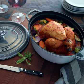 STAUB | LA COCOTTE - Cocotte - owalna - 370mm - Żeliwo - Grafitowy szary - Prime Gastro