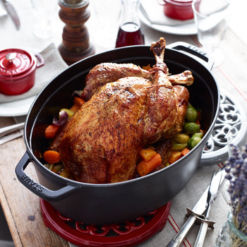 STAUB | LA COCOTTE - Cocotte - owalna - 370mm - żeliwna - czarna - Prime Gastro