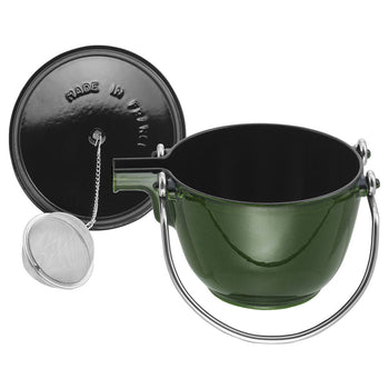 STAUB | SPECIALITIES - Czajniczek - 1,1 litra - Żeliwo - Bazyliowa zieleń - Prime Gastro
