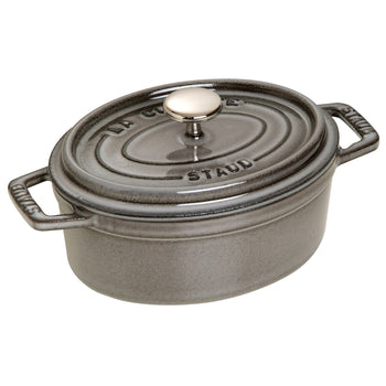 STAUB | LA COCOTTE - Cocotte - owalna - 170mm - żeliwo - kolor grafitowo-szary - Prime Gastro
