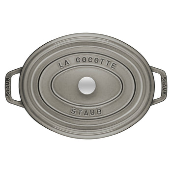 STAUB | LA COCOTTE - Cocotte - owalna - 170mm - żeliwo - kolor grafitowo-szary - Prime Gastro