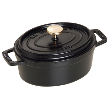 STAUB | LA COCOTTE - Cocotte - owalne - 150mm - żeliwo - czarne - Prime Gastro