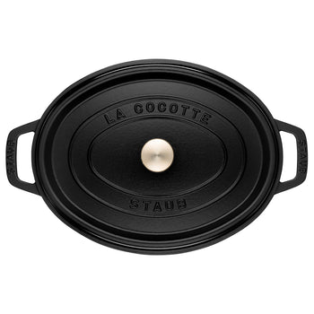 STAUB | LA COCOTTE - Cocotte - owalna - 170mm - Żeliwo - Czarny - Prime Gastro