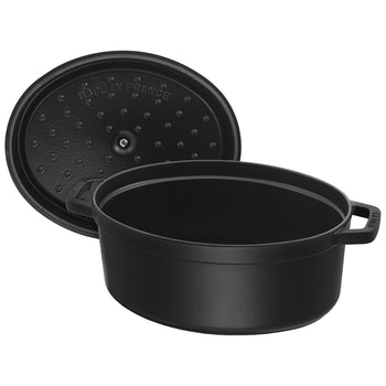 STAUB | LA COCOTTE - Cocotte - owalne - 150mm - żeliwo - czarne - Prime Gastro