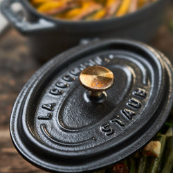 STAUB | LA COCOTTE - Cocotte - owalne - 150mm - żeliwo - czarne