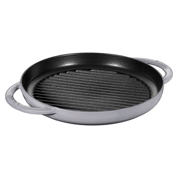STAUB | PATELNIE GRILLOWE - Patelnia grillowa - Ø 260mm - Żeliwo - Grafitowy szary - Prime Gastro