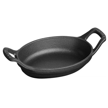 STAUB | SPECIALITIES - Forma do zapiekania - owalna - 150mm - żeliwna - czarna - Prime Gastro