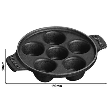 STAUB | SPECIALITIES - Naczynie do ślimaków - Ø 140mm żeliwo - czarne - Prime Gastro