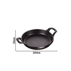 STAUB | SPECIALITIES - Naczynie do zapiekania - Ø 160mm - Żeliwo - Czarny