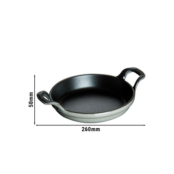 STAUB | SPECIALITIES - Forma do zapiekania - Ø 200mm - żeliwna - Grafitowy szary - Prime Gastro
