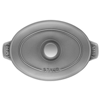 STAUB | SPECIALITIES - Forma do zapiekania z pokrywką - owalna - 230mm - żeliwna - grafitowo-szare - Prime Gastro
