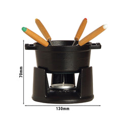 STAUB | SPECIALITIES - Mini zestaw do fondue - Ø 100 mm - czarny